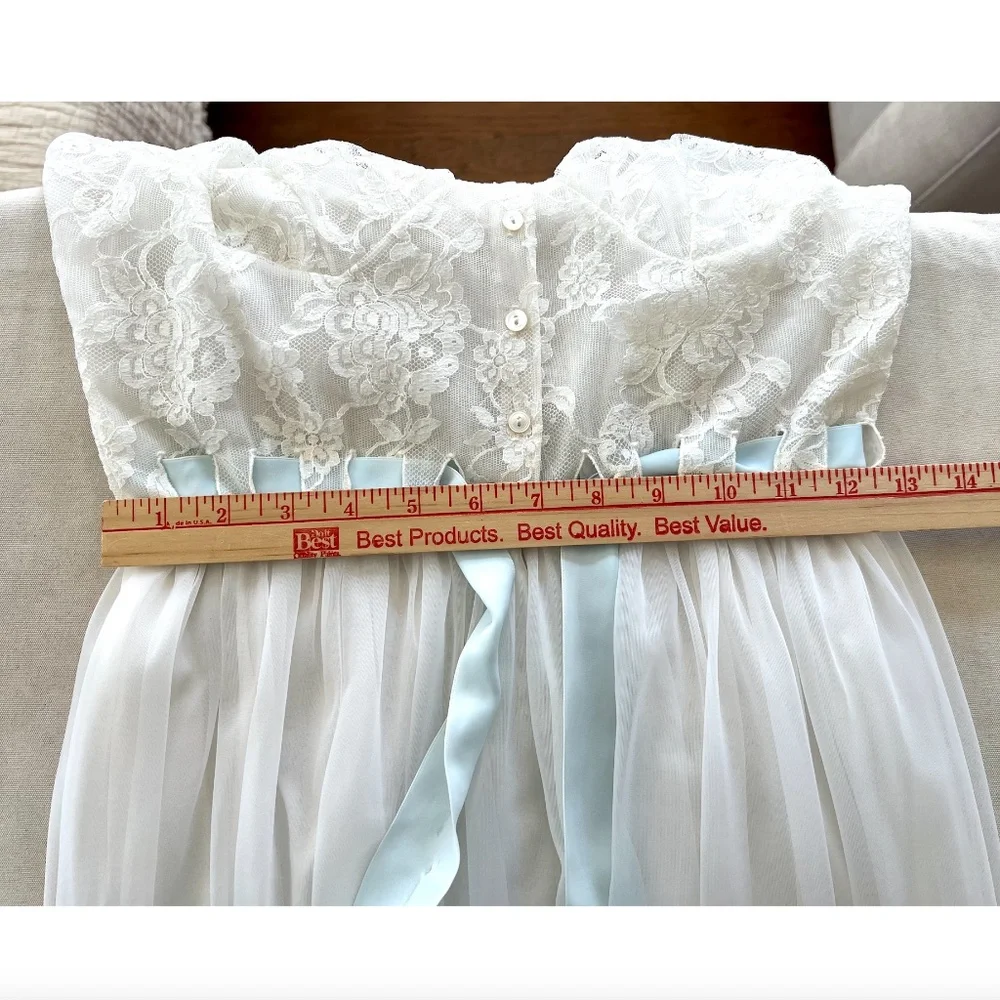 Vintage Peignoir Negligee Set Robe and Gown by Eyeful by The Flaums in Ivory - M